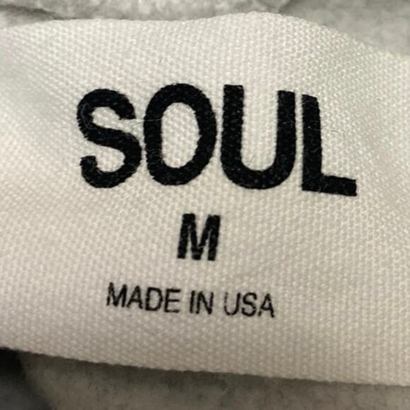 SoulCycle Kingsley Gray Drawstring Long Sleeve Hooded Hoodie Sweatshirt Top Sz M - Picture 4 of 5